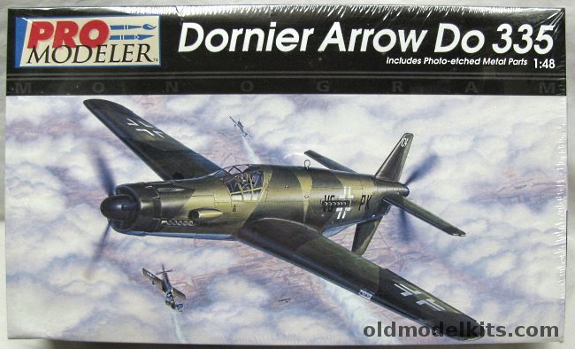 Monogram 1/48 Dornier Arrow Do-335A / A-6 Pro Modeler - 'Day' W.Nr. 240 104 VG+PK or 'Night' W.Nr.230 010 CP+UK, 5925 plastic model kit